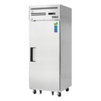 image of Everest ESR1 29" One Section Reach-In Refrigerator w/ Solid Full Door, Top Mount, Stainless Steel, 23 cu. ft.