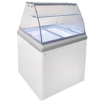 image of Excellence HBD-4HC 28.5" Curved Glass Ice Cream Dipping Cabinet