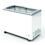 image of Excellence VBN-4D 39" Narrow Dual Temp Glass Chest Refrigerator/Freezer, 5.8 cu. ft.