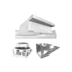 image of HoodMart EXSS009BCOND-PSP-PKG Type 2 Condensate Hood w/ PSP Makeup Air