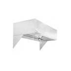 image of HoodMart 0848HBM 8 FT Restaurant Exhaust Hood with Short Cycle Makeup Air (Hood Only), 8' x 48"