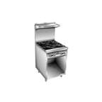 image of Comstock-Castle F26 30" Gas Restaurant Range w/ (4) Star Open Burners, (1) Cabinet Base, 96.000 BTU