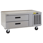image of Delfield F2956CP-1 56" 1-Section Low Profile Refrigerated Chef Base w/ 2 Drawers