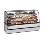 image of Federal Industries CGR3148 31" Curved Glass Refrigerated Bakery Case w/ 3 Shelves