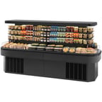 image of Federal Industries EIMSS84SC-3 84" Refrigerated Self-Serve Island Merchandiser in Black, 3 Shelves, 24.8 cu. ft. 