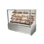 image of Federal Industries ITD4834-B18 48" Italian Glass Non-Refrigerated Display Case, Full Service