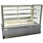 image of Federal Industries ITD6026-B18 60" Italian Glass Non-Refrigerated Display Case, Full Service