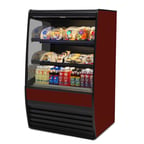 image of Federal Industries VRSS3660C 36" Self-Serve High Profile Open Air Merchandiser, Solid Curved Ends, 2 Shelves, 13.98 cu. ft.