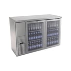 image of Fagor Refrigeration FBB-24-48GS Refrigerated Back Bar Cabinet w/ 2 Glass Doors, 4 Shelves