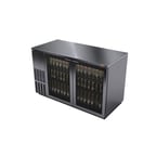 image of Fagor Refrigeration FBB-59GS-N Refrigerated Back Bar Cabinet w/ 2 Glass Doors, 4 Shelves, 2 Rails
