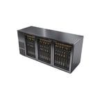 image of Fagor Refrigeration FBB-79GS-N Refrigerated Back Bar Cabinet w/ 3 Glass Doors, 6 Shelves, 4 Rails