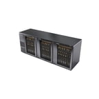 image of Fagor Refrigeration FBB-95GS-N Refrigerated Back Bar Cabinet w/ 3 Glass Doors, 6 Shelves, 4 Rails