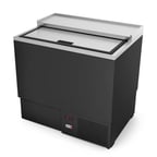 image of Fagor FGF-36 36.63" Black Glass & Plate Chiller, 162 Mugs Capacity