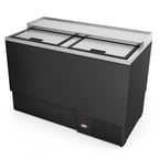 image of Fagor FGF-50 49.63" Black Glass & Plate Chiller, 234 Mugs Capacity