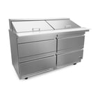 image of Fagor Refrigeration FMT-60-24-D4-N 60" Mega Top SandwichPrep Table w/ 4 Drawers, 24 Pans