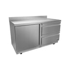 image of Fagor FWR-60-D2-N 60" 2-Section Worktop Refrigerator w/ 2 Drawers & 1 Door, 20.6 cu. ft.