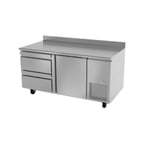 image of Fagor SWR-67-D2 67" 2-Section Worktop Refrigerator w/ 2 Drawers & 1 Door, 18.6 cu. ft.