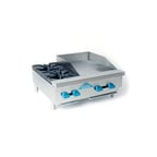 image of Comstock-Castle FHP30-18 30" Countertop Gas Griddle/Hotplate Combo, Manual Controls, 78.000 BTU