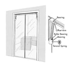 image of FMP 124-1280 Clear Vu™ Swinging Door, 78" x 36"