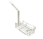 image of FMP 226-1143 Nickel-Plated Steel Fryer Basket w/ Front & Rear Hooks, Portion Control