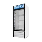 image of Fogel USA VR-17-RE-HC 30" One Glass Door Refrigerated Merchandiser in White, 17 cu. ft.