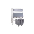 image of Follett DEV700SG-30-ICS125 30" Ice Storage Bin with Transport Cart, 680 lb
