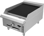 image of Fortress FGCB18 18" Countertop Gas Radiant Charbroiler w/ (1) Burner, 30.000 BTU