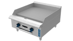 image of Fortress FGMG24 24" Countertop Manual Gas Griddle with 3/4" Steel Plate, 60.000 BTU