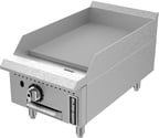 image of Fortress FGTG15 15" Countertop Thermostatic Gas Griddle with 3/4" Steel Plate, 35.000 BTU