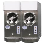 image of Frosty Factory 115R 2/1 Cylinder Type Frozen Drink Machine,Remote w/(2) 12qt. Hopper (2 Disp/1 Cond)