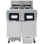 image of Frymaster 2FQG30U Multiple Battery Gas Fryer w/ (2) 30-lb Frypots, Built-In Automatic Filtration