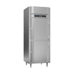 image of Victory FS-1D-S1-EWHDHC 31" One Section Reach-In Freezer w/ 2 Half Solid Doors, All Stainless Steel, 24 cu. ft.