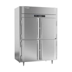 image of Victory FSA-2D-S1-EWPTHDHC 58" Two Section Pass-Thru Freezer w/ 8 Half Solid Doors, Aluminum Interior, 53 cu. ft.