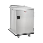 image of FWE ETC-1520-12 Stainless Steel 12 Tray Mobile Patient Meal Delivery Cart