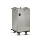 image of FWE ETC-1520-16 Stainless Steel 16 Tray Mobile Patient Meal Delivery Cart