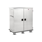 image of FWE ETC-1520-40 Stainless Steel 40 Tray Mobile Patient Meal Delivery Cart