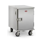 image of FWE ETC-1826-7, 7 Pan Stainless Steel Bun / Food Pan Enclosed Transport Cabinet w/ 3" Bottom Load Slides