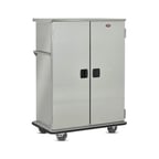 image of FWE ETC-20 Stainless Steel 20 Tray Mobile Patient Meal Delivery Cart
