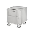 image of FWE HDC-200-11 Stainless Steel Insulated Enclosed Heated Dish Storage Cart for 11" Diameter Plate