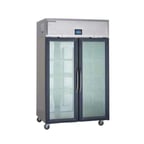 image of Delfield GAR2P-G 55" Two Section Reach-In Refrigerator w/ 2 Glass Full Doors, Top Mounted, 46 cu. ft.
