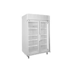 image of Global Refrigeration 52-1991-38-R10 52" 2 Glass Door Freezer Merchandiser, 49.1 cu. ft.