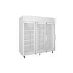 image of Global Refrigeration 52-1991-44-R7 78" 3 Glass Door Freezer Merchandiser, 76.2 cu. ft.