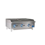 image of Globe GCB36G-CR 36" Countertop Gas Charbroiler w/ Cast Iron Radiant, (3) Burners, 120.000 BTU