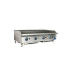 image of Globe GCB48G-CR 48" Countertop Gas Charbroiler w/ Cast Iron Radiant, (4) Burners, 160.000 BTU