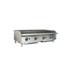 image of Globe GCB48G-SR 48" Countertop Gas Charbroiler w/ Stainless Steel Radiant, (4) Burners, 160.000 BTU