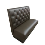 image of G & A DIAMOND TUFTED-1/2-42 Diamond Tufted Back, Upholstered Corner Booth 1/2 Circle, 42" Height