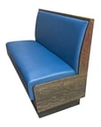 image of G & A DYLAN-1/4-48 Plain Back, Upholstered Corner Booth 1/4 Circle, 48" Height