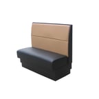 image of G & A HORIZONTAL-1/4-48 Horizontal Channel Back, Upholstered Corner Booth 1/4 Circle, 48" Height