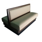 image of G & A PROVENCE-D-48 Double Plain Back Booth, Upholstered Padded Wood Back, 48" Height