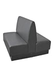 image of G & A QSM-D 48"L Double Plain Back Booth, Fully Upholstered, 42"Height